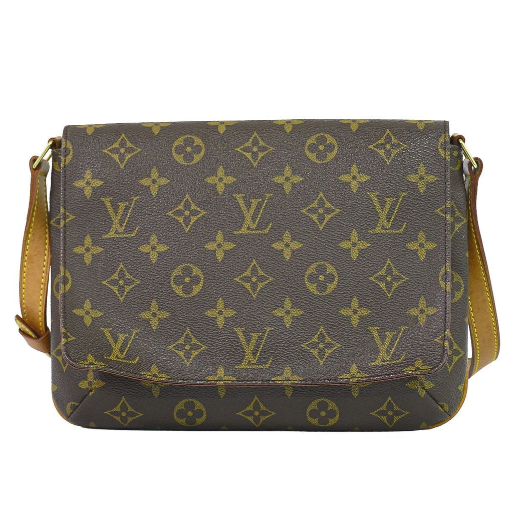 Louis Vuitton LV Musette Tango Short Monogram Shoulder Bag Brown