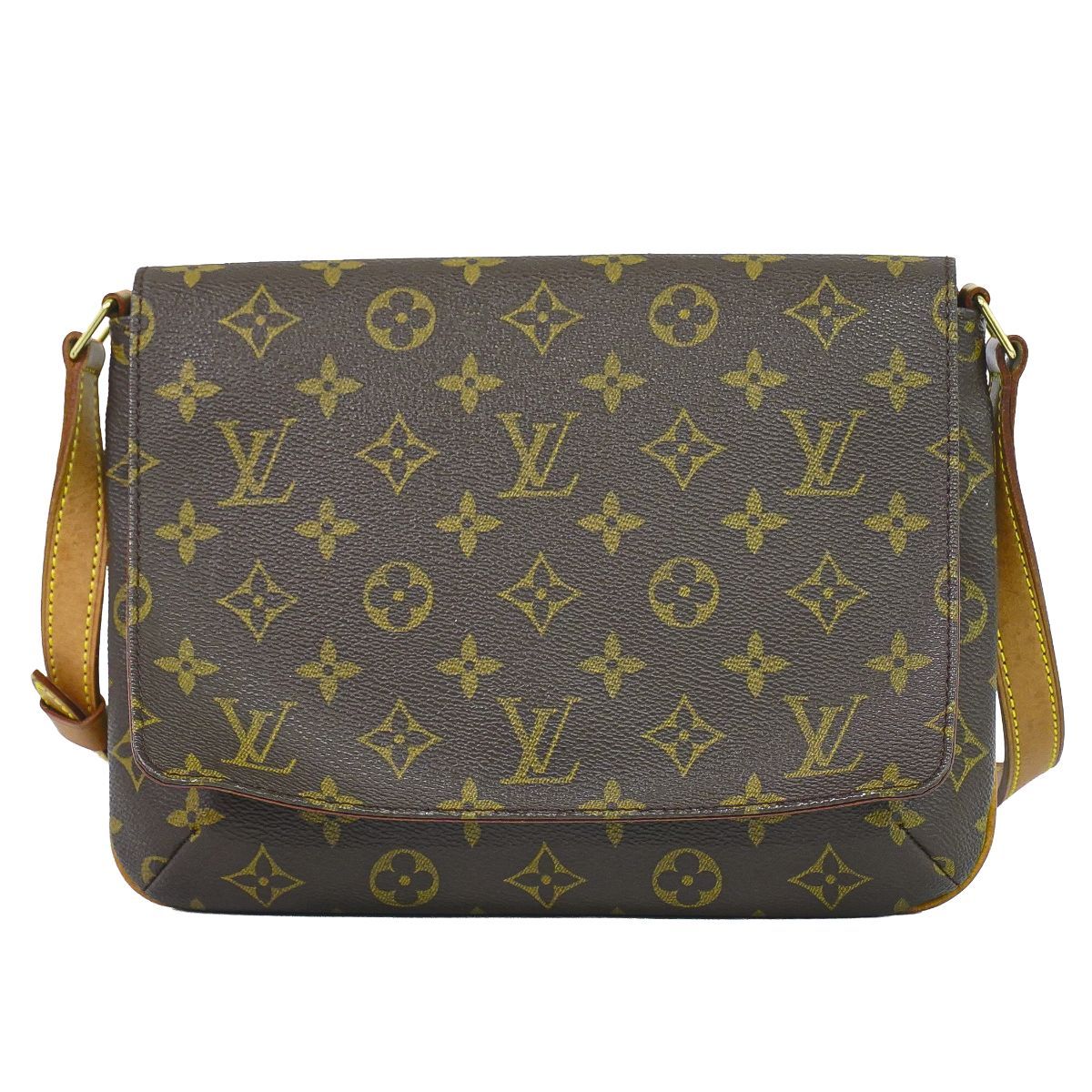 Louis Vuitton LV Musette Tango Short Monogram Shoulder Bag Brown