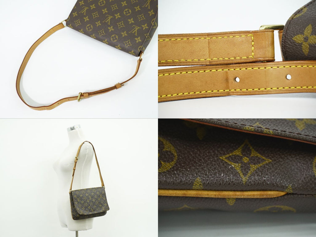 Louis Vuitton LV Musette Tango Short Monogram Shoulder Bag Brown — view 6