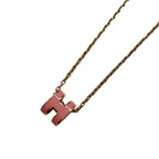 Hermes Necklace Pop Metal Pink Gold Pendant Adult — view 2