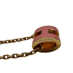 Hermes Necklace Pop Metal Pink Gold Pendant Adult — view 4
