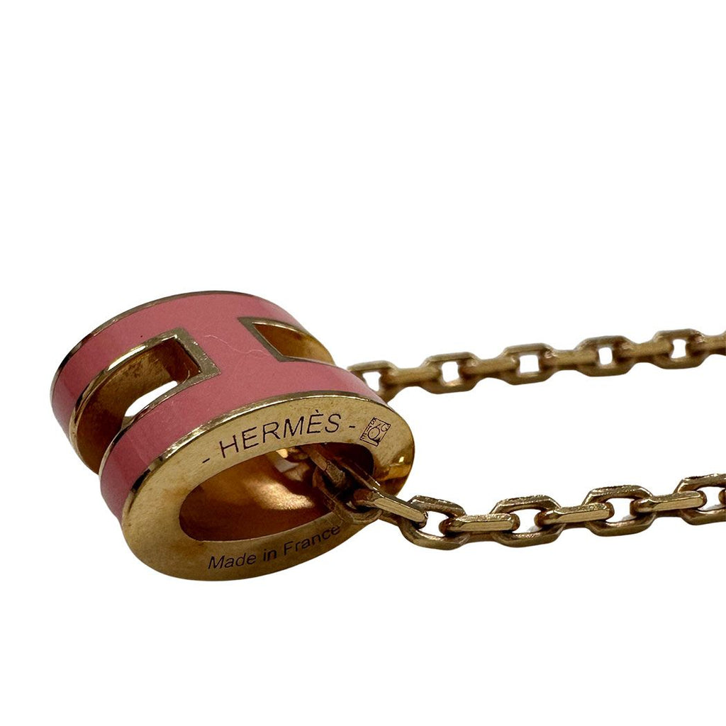 Hermes Necklace Pop Metal Pink Gold Pendant Adult — view 3
