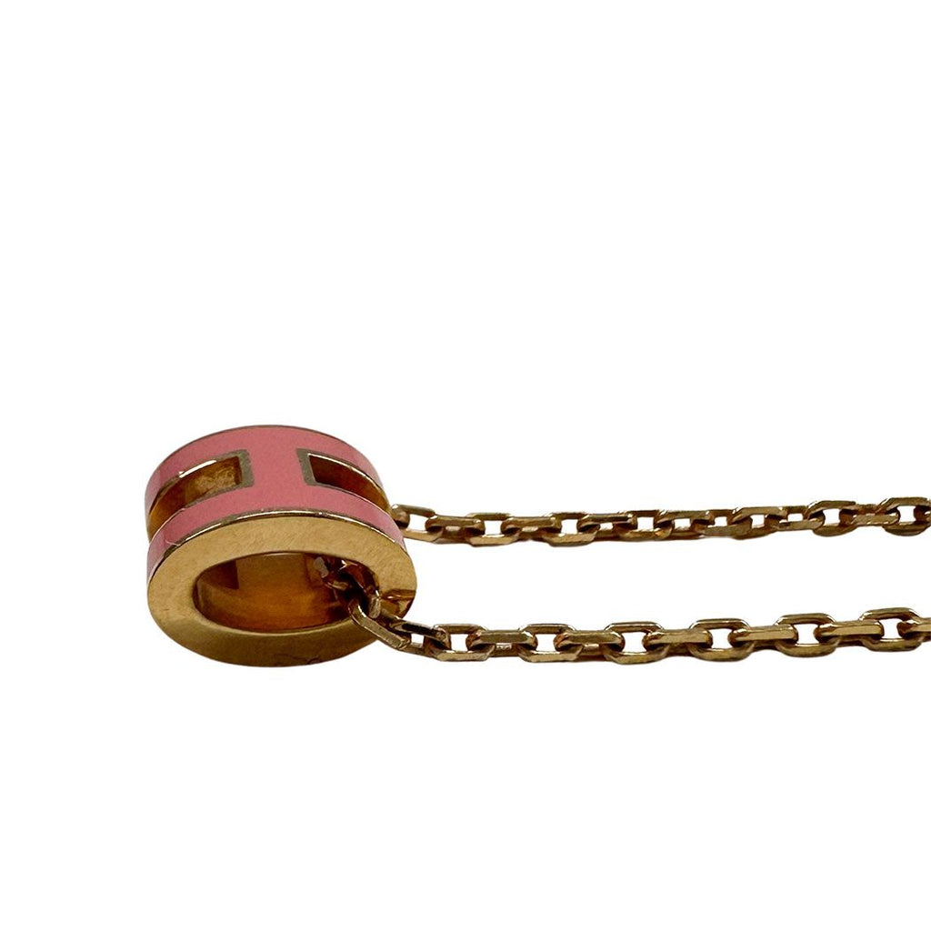 Hermes Necklace Pop Metal Pink Gold Pendant Adult — view 5