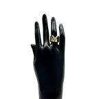 Louis Vuitton Ring Metal Essential Gold M Simple Adult — view 8