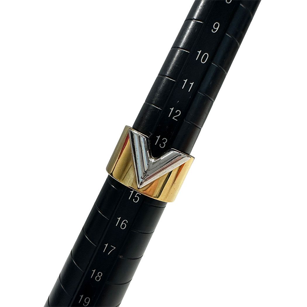 Louis Vuitton Ring Metal Essential Gold M Simple Adult — view 9