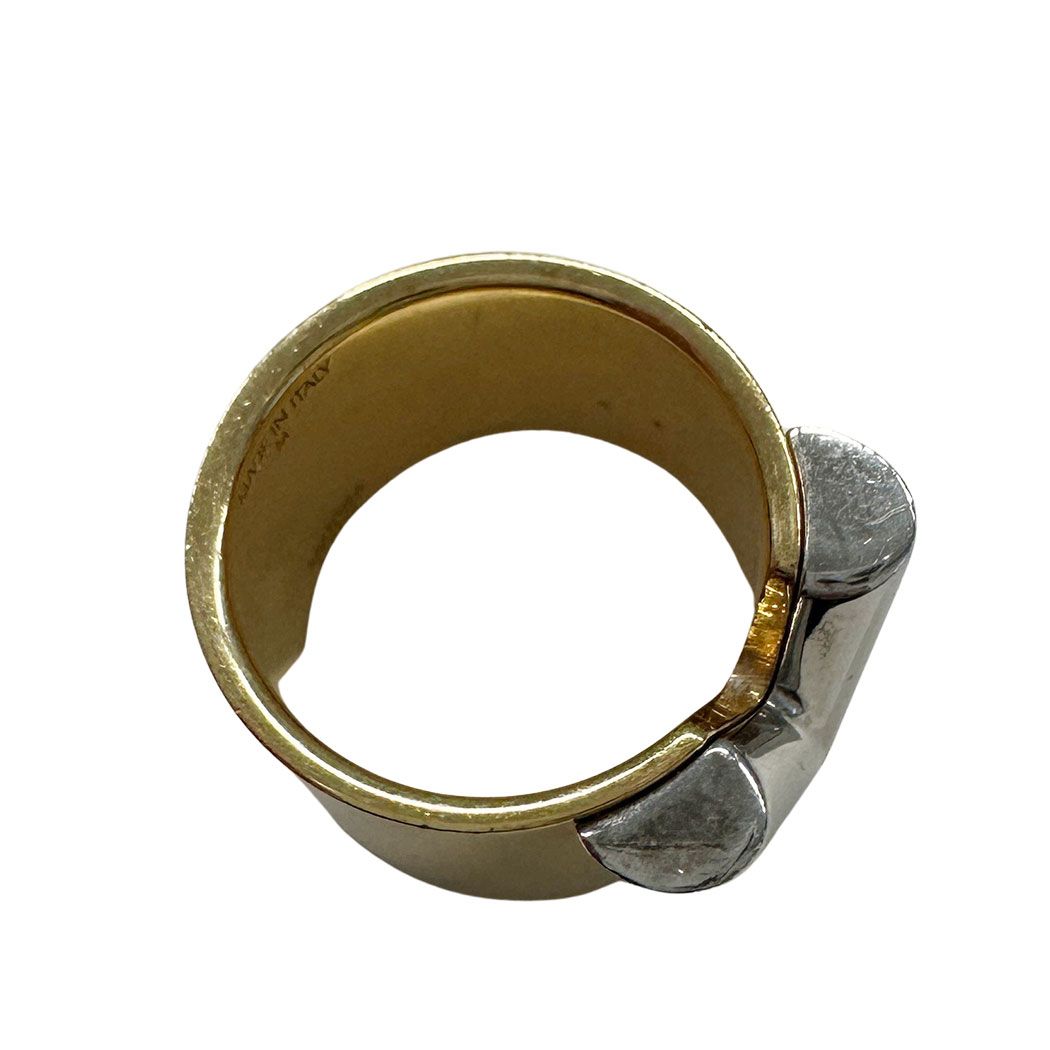 Louis Vuitton Ring Metal Essential Gold M Simple Adult — view 5