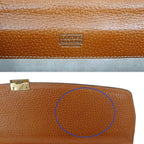 Loewe Business Light Brown Gold Anagram Leather Briefcase — view 9