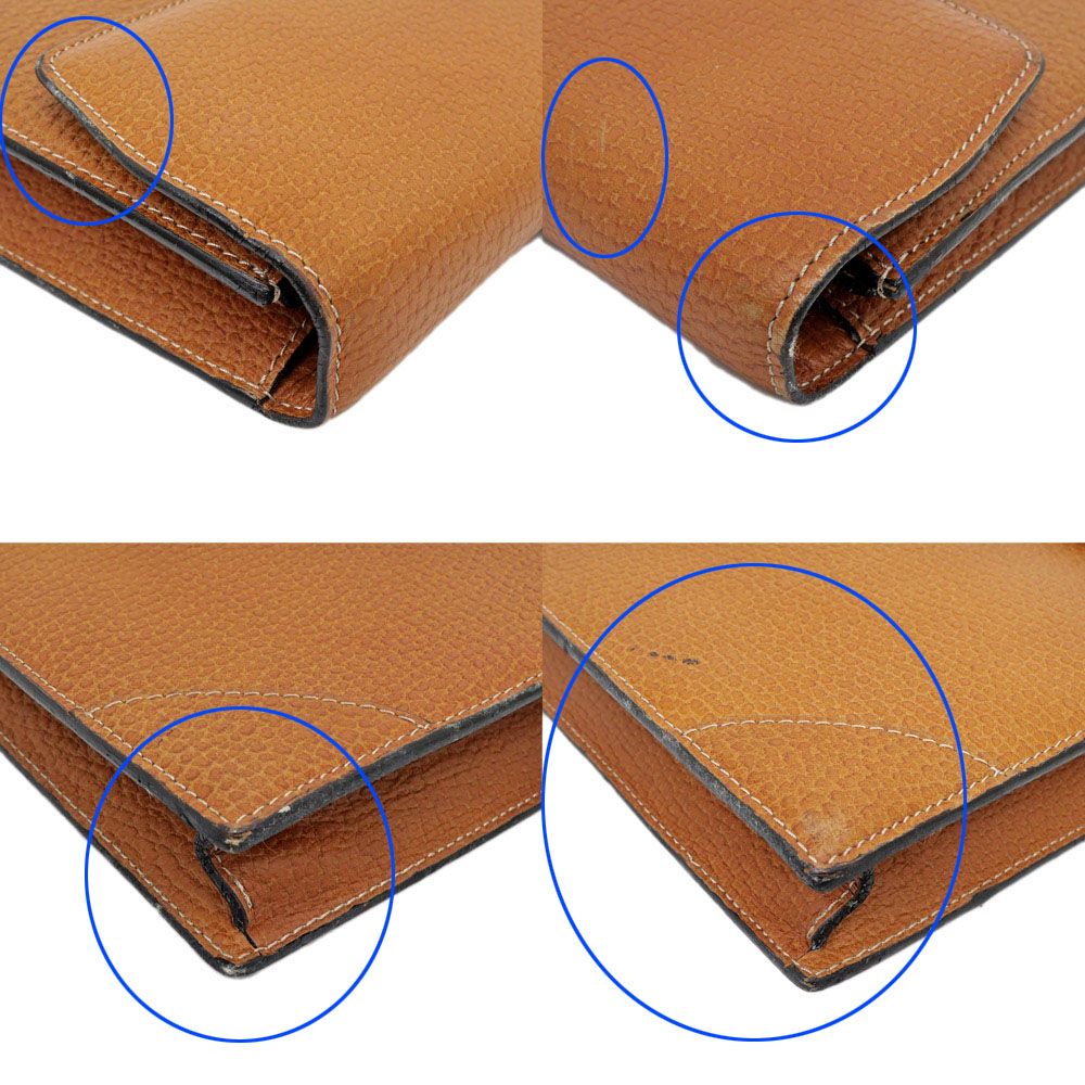 Loewe Business Light Brown Gold Anagram Leather Briefcase — view 5