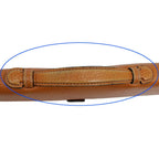 Loewe Business Light Brown Gold Anagram Leather Briefcase — view 7
