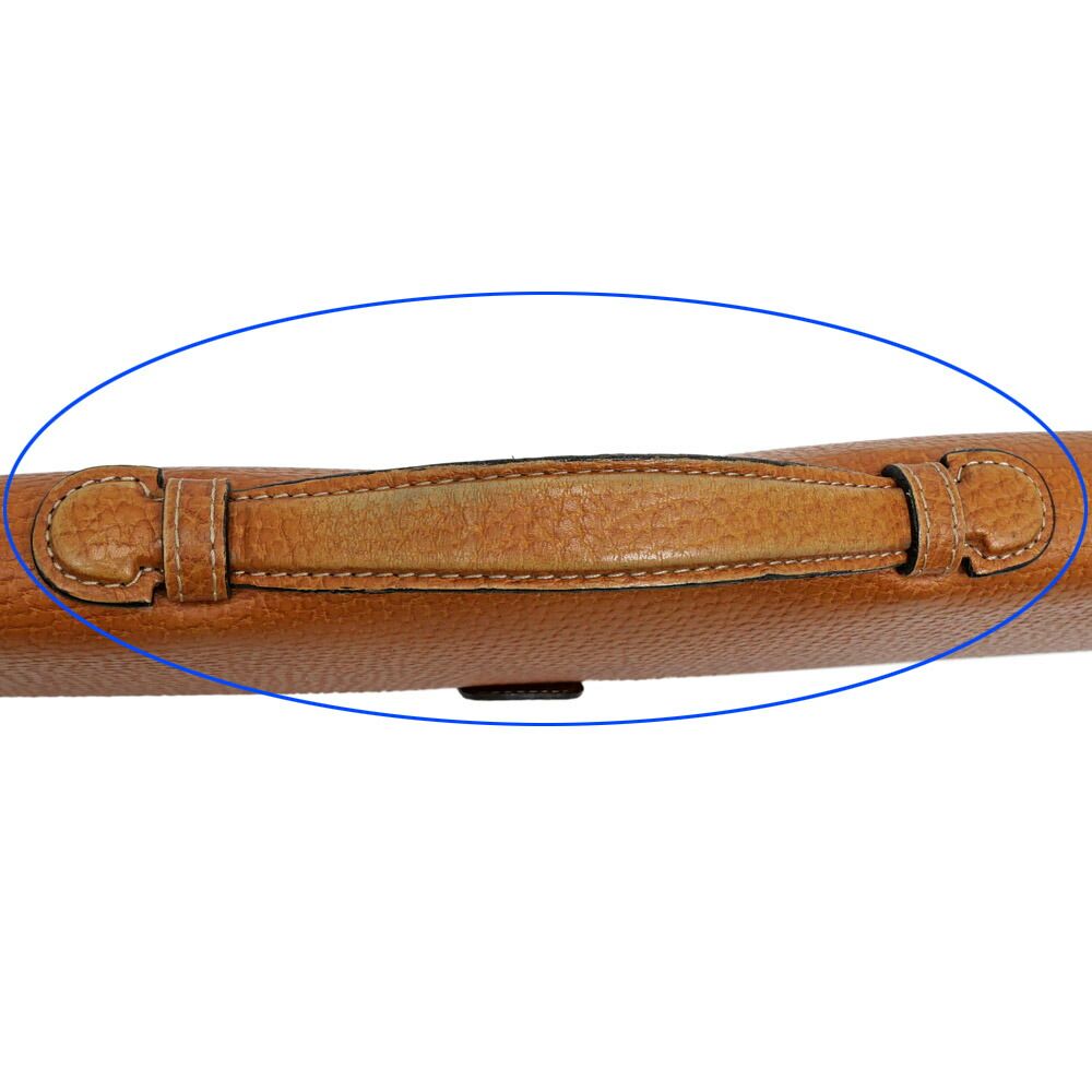 Loewe Business Light Brown Gold Anagram Leather Briefcase — view 7