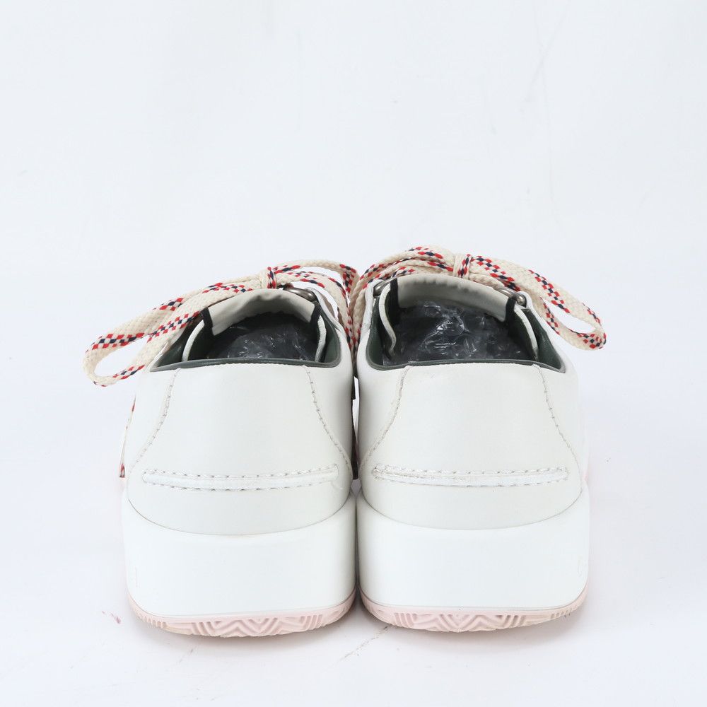 Gucci Agrad Web Stripe 7 Leather Sneakers Low Cut Lace Up Shoes — view 4