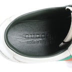 Gucci Agrad Web Stripe 7 Leather Sneakers Low Cut Lace Up Shoes — view 7