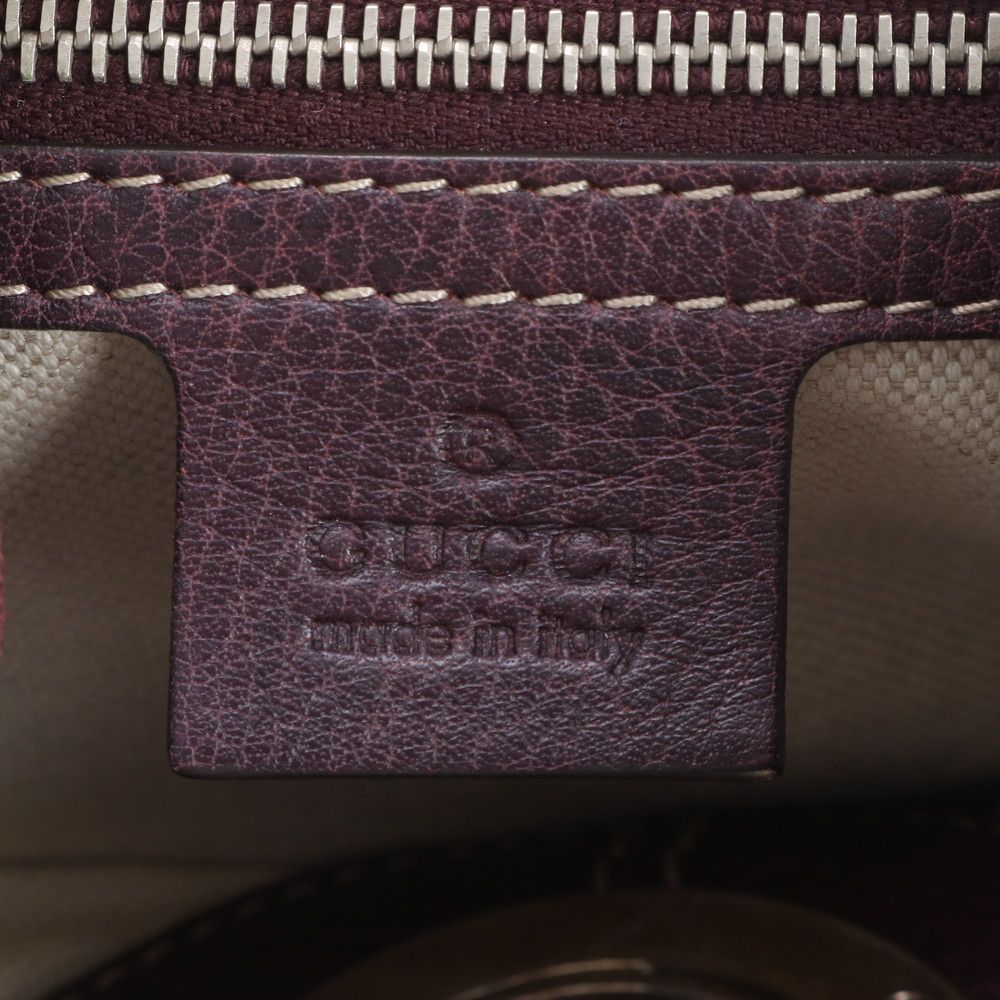 Gucci Charlotte Leather Shoulder Bag Crossbody Hand Tote — view 9