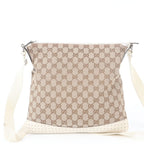 Gucci GG Canvas Leather Shoulder Bag Crossbody Hand Tote — view 3