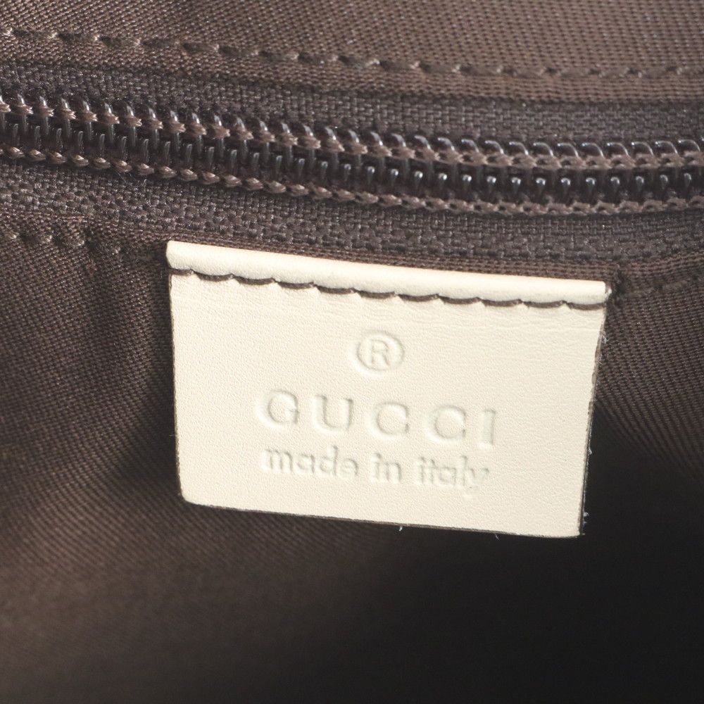 Gucci GG Canvas Leather Shoulder Bag Crossbody Hand Tote — view 8