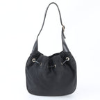Gucci 001 Leather Shoulder Bag Black — view 3