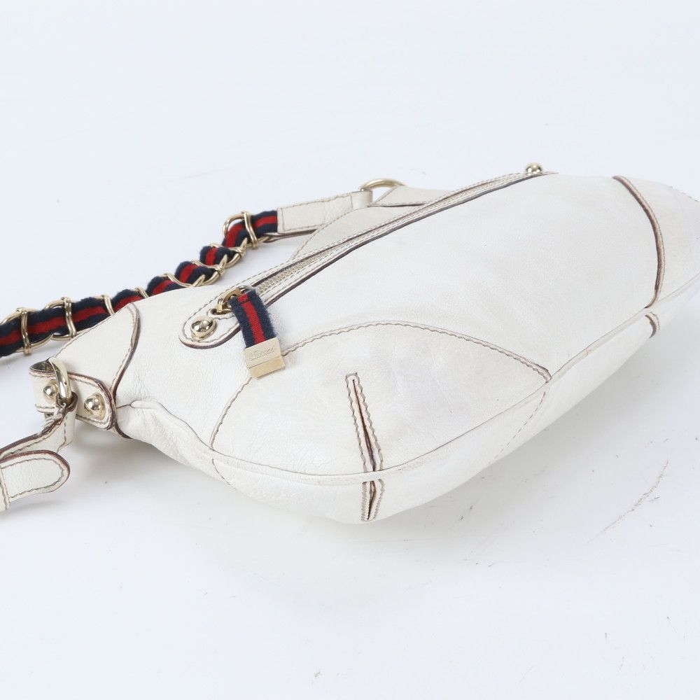 Gucci Sherry Line Leather Chain Shoulder Bag Tote — view 4