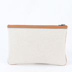 Gucci Logo Print Leather Clutch Pouch Business — view 3