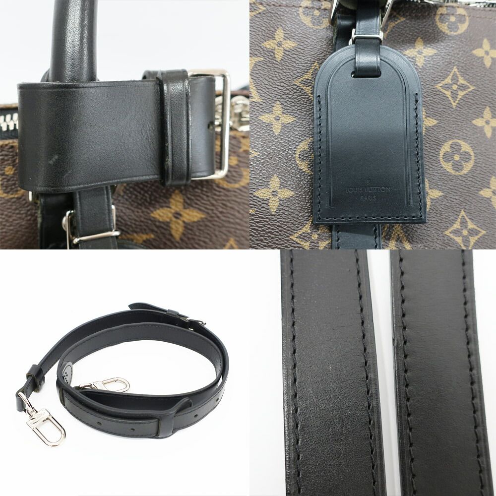 Louis Vuitton Ten Keepall Bandouliere 45 Monogram Macassar Boston Bag Brown — view 9
