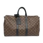 Louis Vuitton Ten Keepall Bandouliere 45 Monogram Macassar Boston Bag Brown