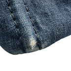 Prada 2-Way Shoulder Bag Denim Canapa Mini Indigo Handle Bag Simple Going — view 7