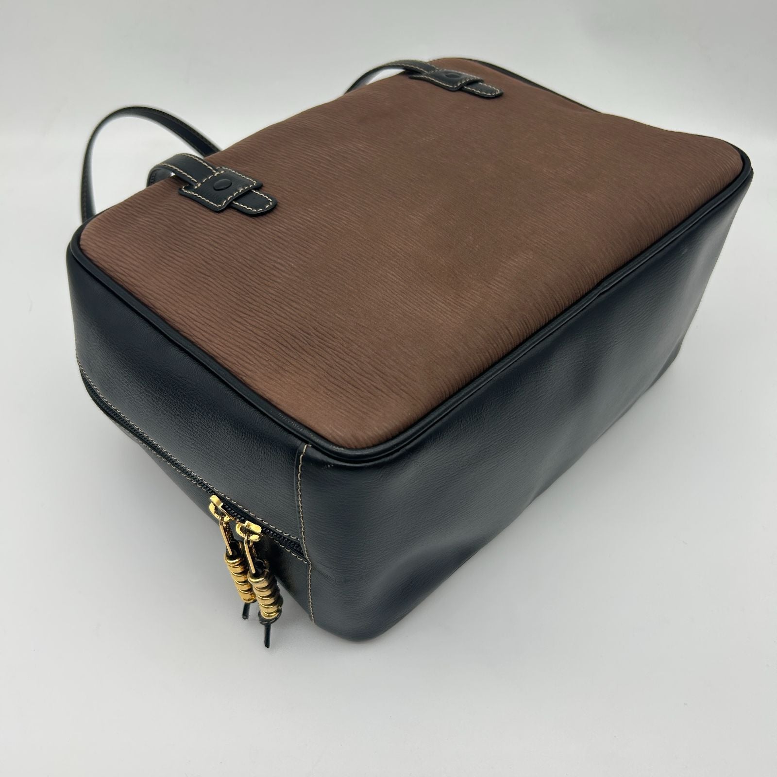 Loewe Vintage Rare Velazquez Handbag Leather Brown — view 9