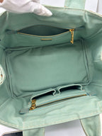 Prada Canapa Tote Mint Green Canvas — view 7