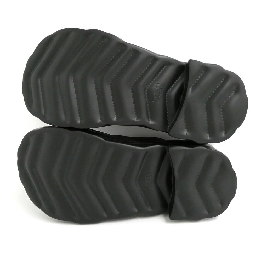 Gucci Thong Sandals Black 36 Rubber Platform Shoes — view 3