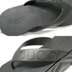 Gucci Thong Sandals Black 36 Rubber Platform Shoes — view 7
