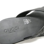 Gucci Thong Sandals Black 36 Rubber Platform Shoes — view 6