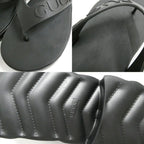 Gucci Thong Sandals Black 36 Rubber Platform Shoes — view 8