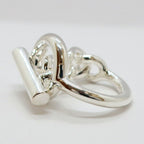Hermes Heaven Croisette GM Ring 52 Silver — view 3