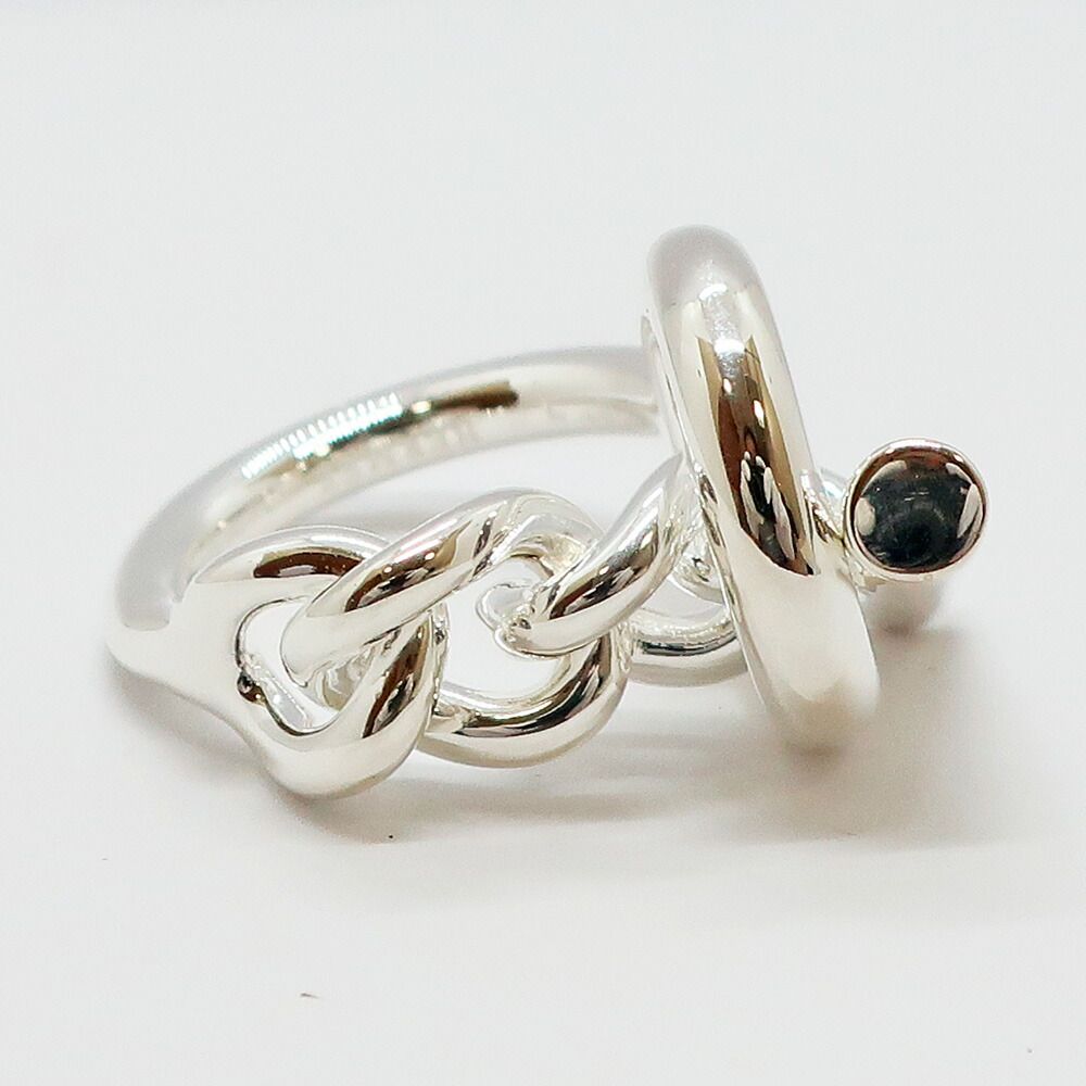 Hermes Heaven Croisette GM Ring 52 Silver — view 2