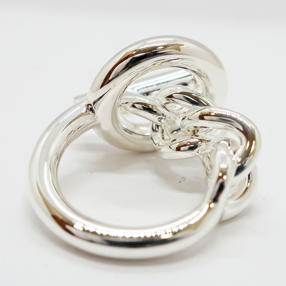 Hermes Heaven Croisette GM Ring 52 Silver — view 4