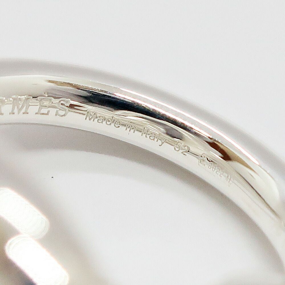 Hermes Heaven Croisette GM Ring 52 Silver — view 8