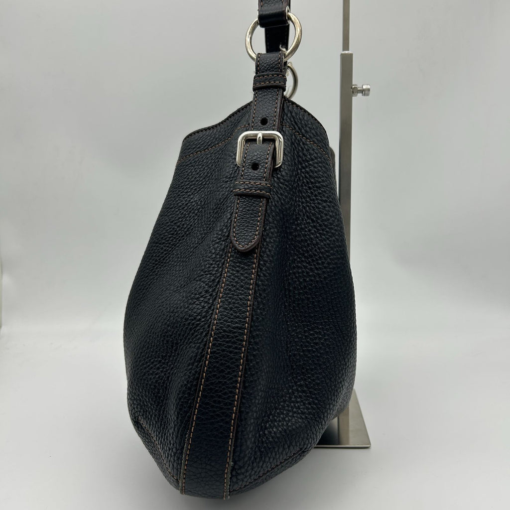 Prada Leather Shoulder Bag Black — view 4