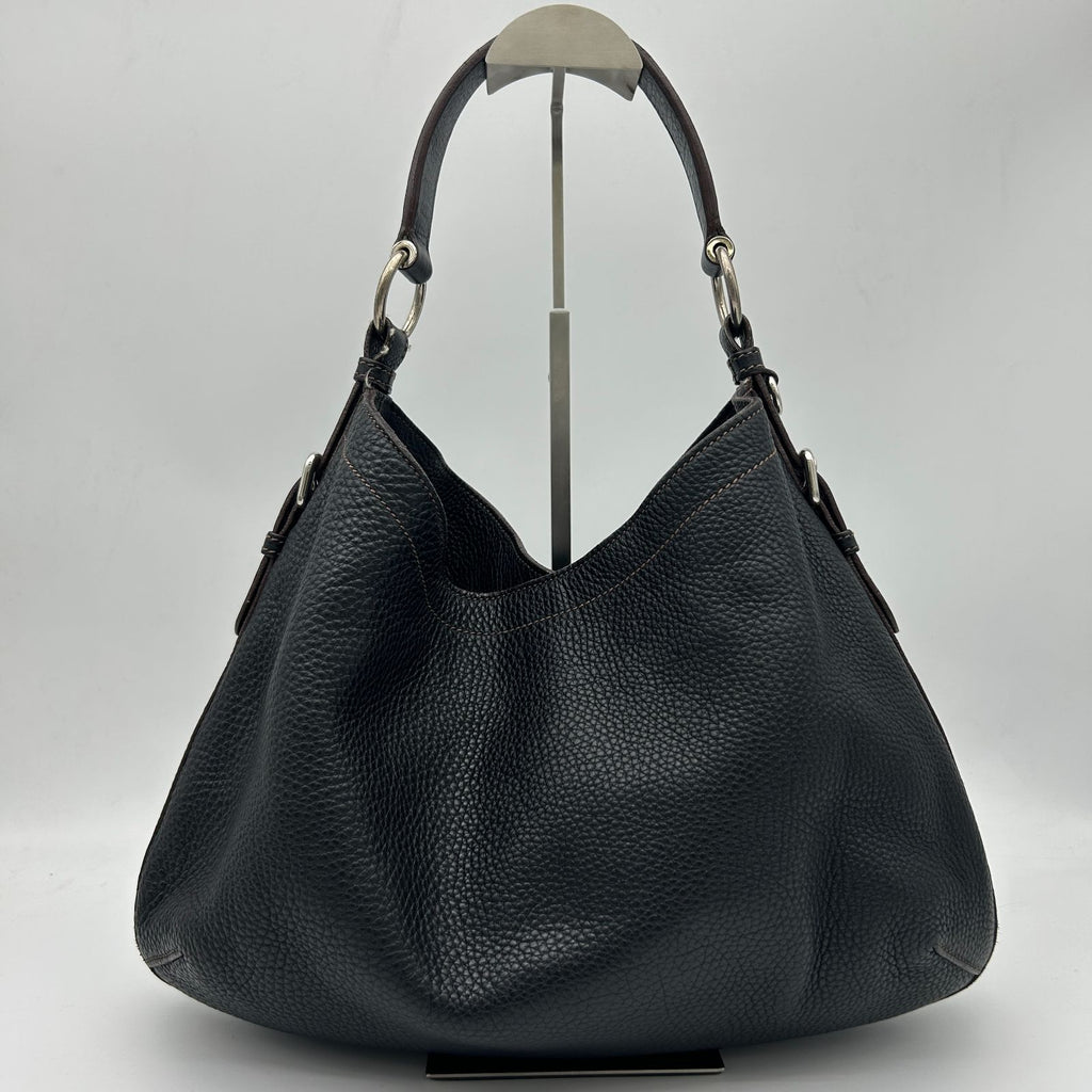 Prada Leather Shoulder Bag Black — view 5
