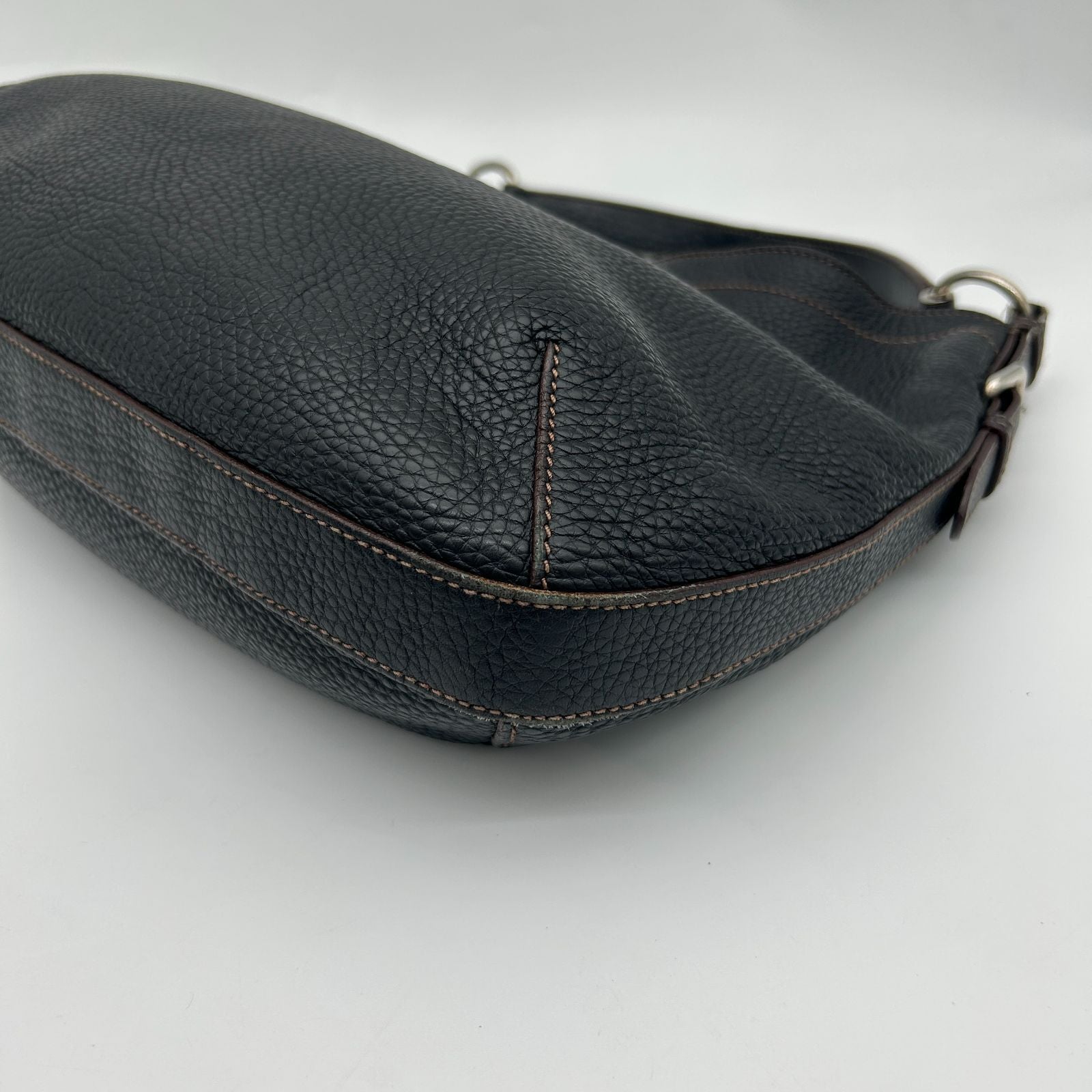 Prada Leather Shoulder Bag Black — view 9