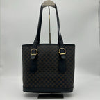 Celine Macadam Shoulder Bag Canvas Black — view 4