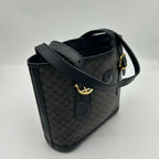 Celine Macadam Shoulder Bag Canvas Black — view 5