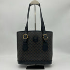 Celine Macadam Shoulder Bag Canvas Black