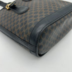 Celine Macadam Shoulder Bag Canvas Black — view 7