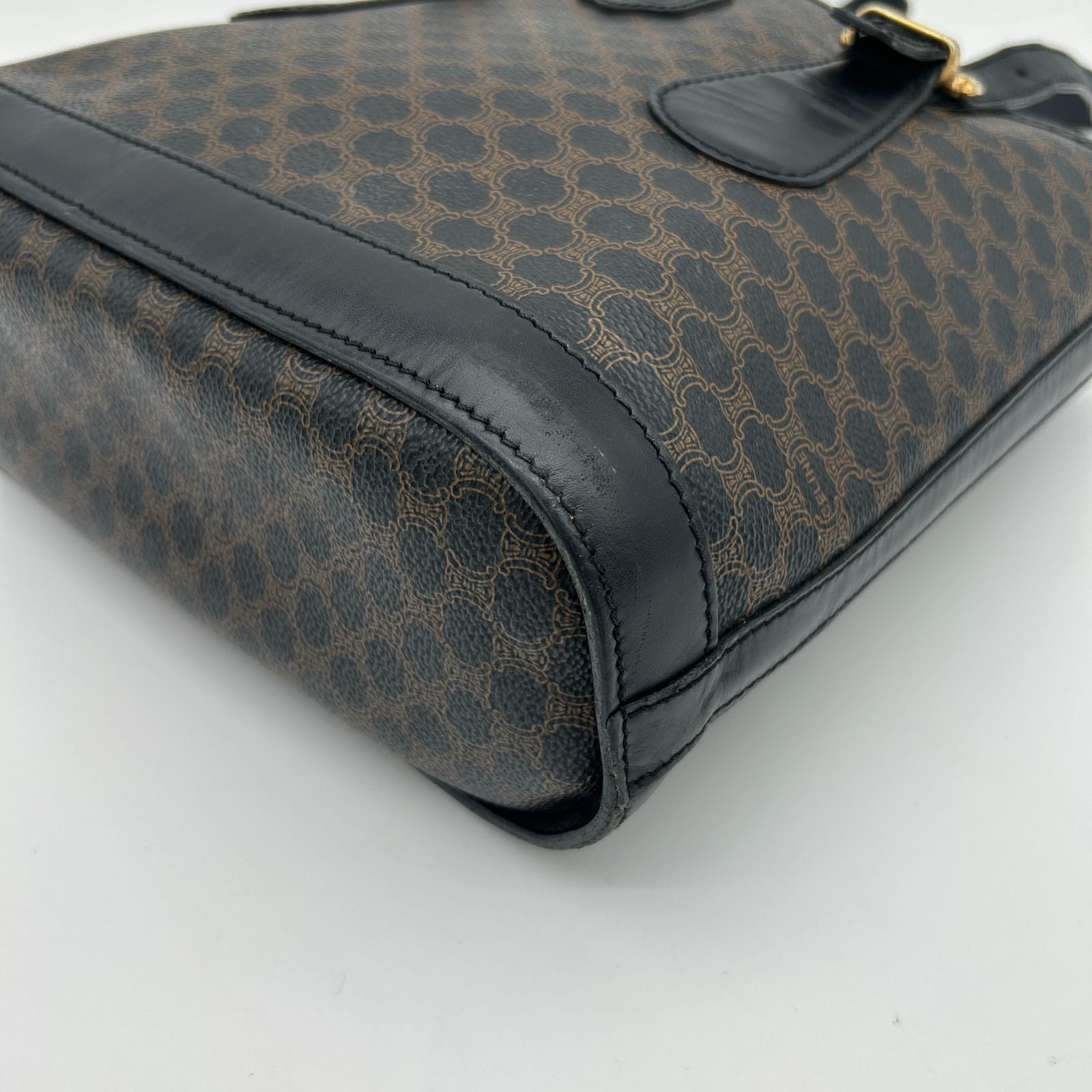Celine Macadam Shoulder Bag Canvas Black — view 8