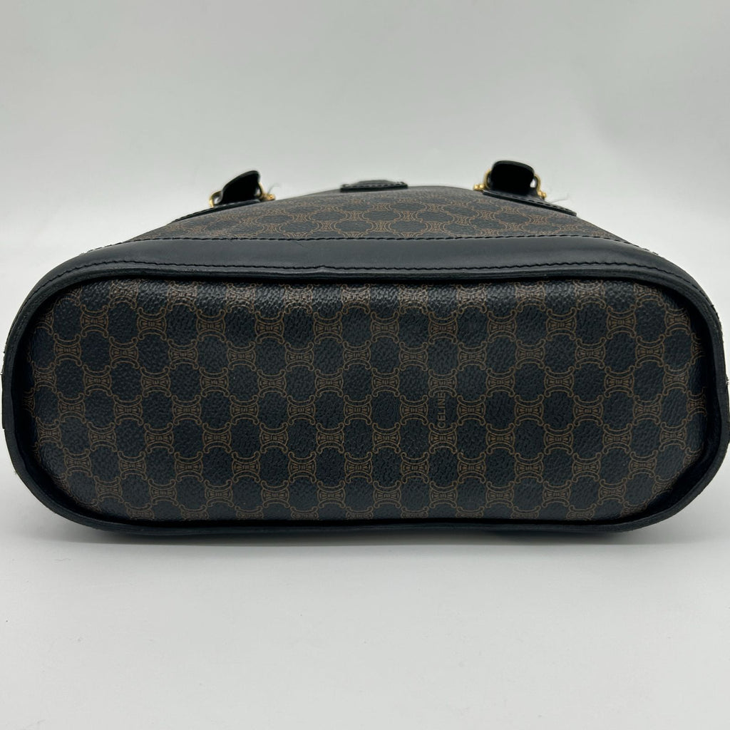 Celine Macadam Shoulder Bag Canvas Black — view 6