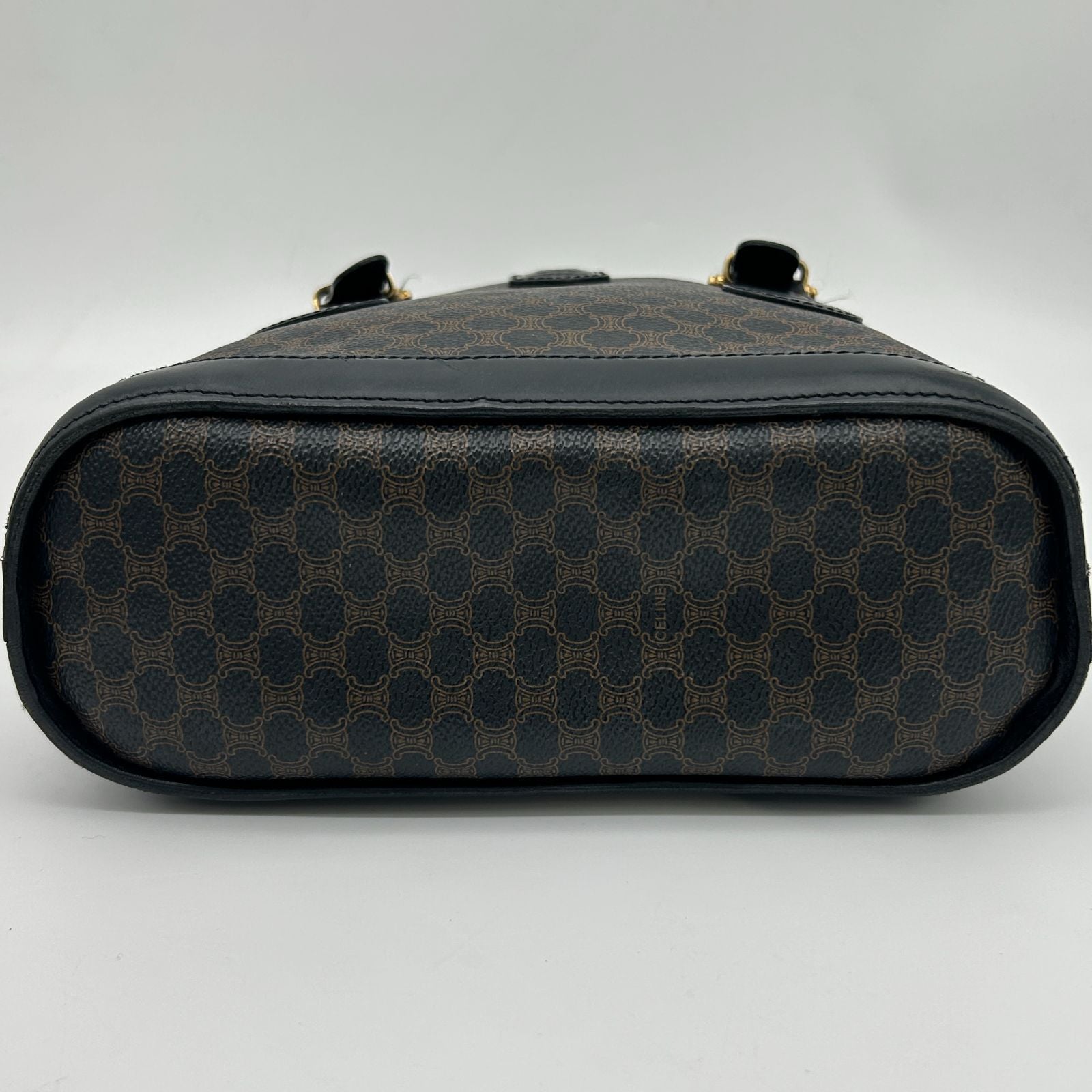 Celine Macadam Shoulder Bag Canvas Black — view 6
