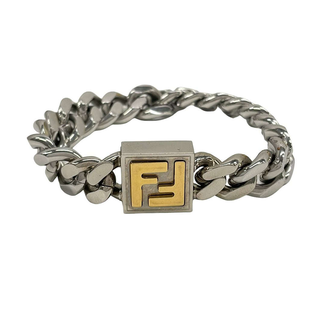 Fendi Bracelet Silver Gold