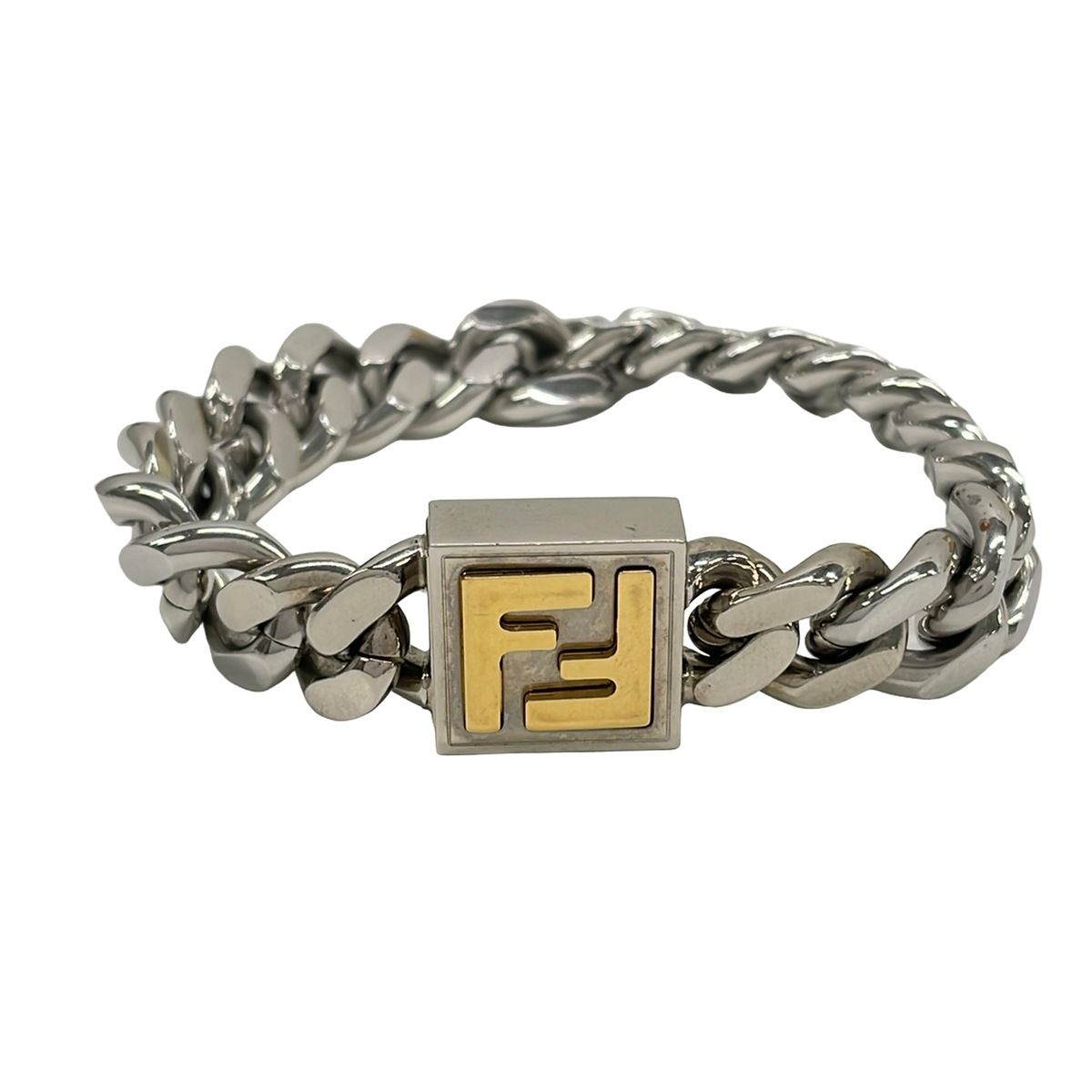 Fendi Bracelet Silver Gold