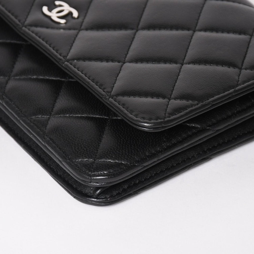 Chanel Timeless Classic Line Chain Wallet CC Logo Lambskin Shoulder Bag — view 6