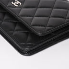 Chanel Timeless Classic Line Chain Wallet CC Logo Lambskin Shoulder Bag — view 6