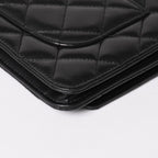 Chanel Timeless Classic Line Chain Wallet CC Logo Lambskin Shoulder Bag — view 8